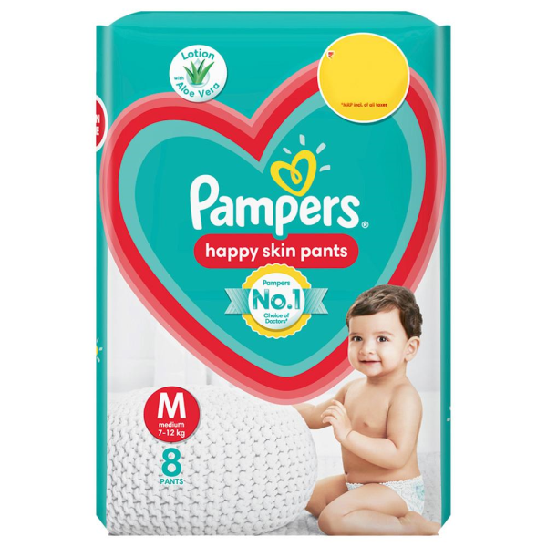 Picture of Pampers Happy Skin Diaper Pants (M) 8's