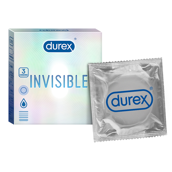 Picture of Durex Invisible Super Ultra Thin Condoms for Men 3's