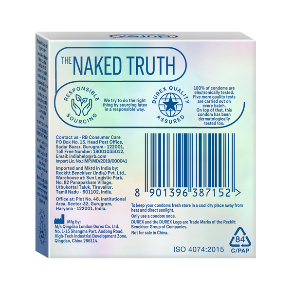 Picture of Durex Invisible Super Ultra Thin Condoms for Men 3's