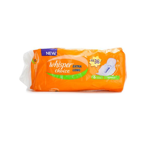 Picture of Whisper Choice Extra Long Sanitary Pads (XL) 6's